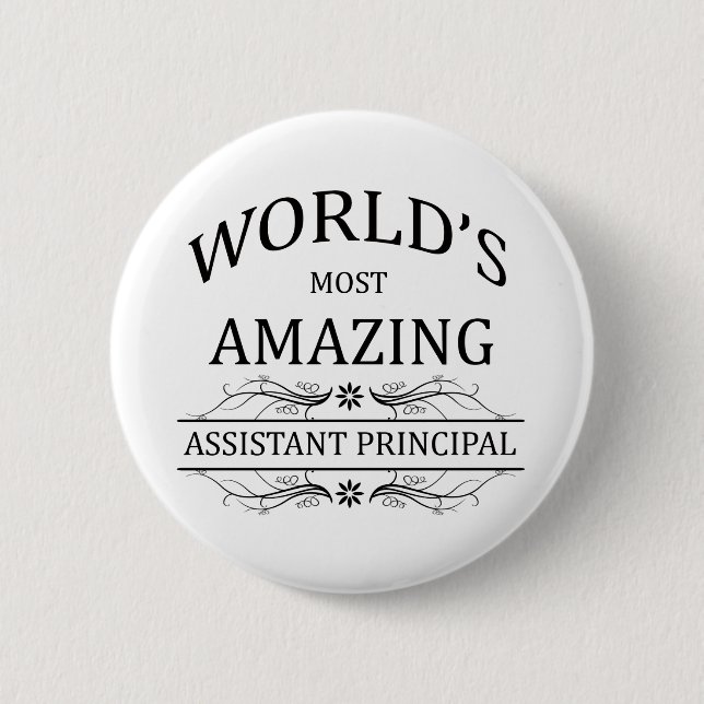 World's Most Amazing Assistant Principal 2 Inch Round Button (Front)