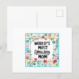 World's Most Amazing Mom Postcard