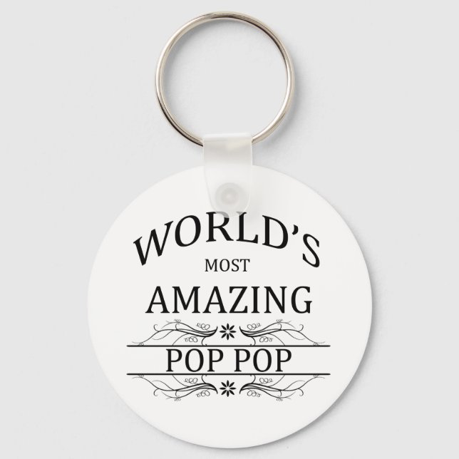 World's Most Amazing Pop Pop Keychain (Front)