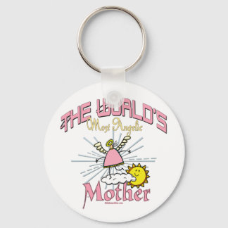 Worlds Most Angelic Mother Keychain