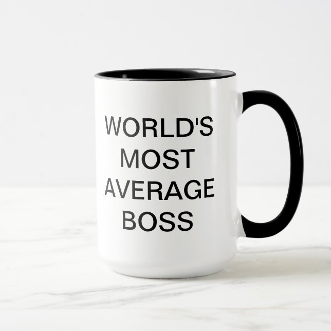 World's Most Average Boss Mug (Right)