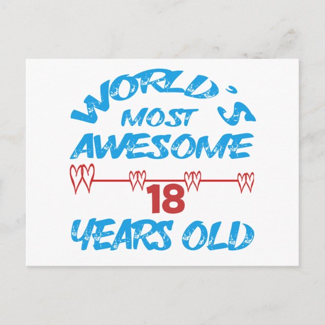 World's most awesome 18 years old postcard (Front)