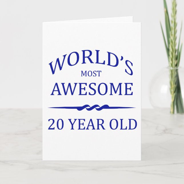 World's Most Awesome 20 Year Old Card (Front)