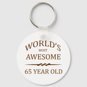 World's Most Awesome 65 Year Old Keychain