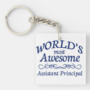 World's Most Awesome Assistant Principal Keychain