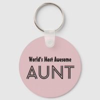 World's Most Awesome AUNT Custom Pink Gift Item 01