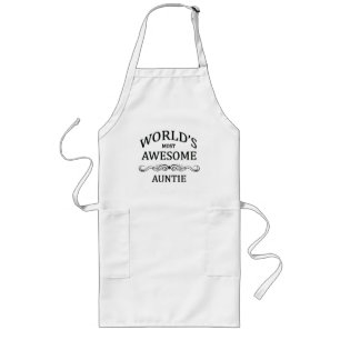World's Most Awesome Auntie Long Apron