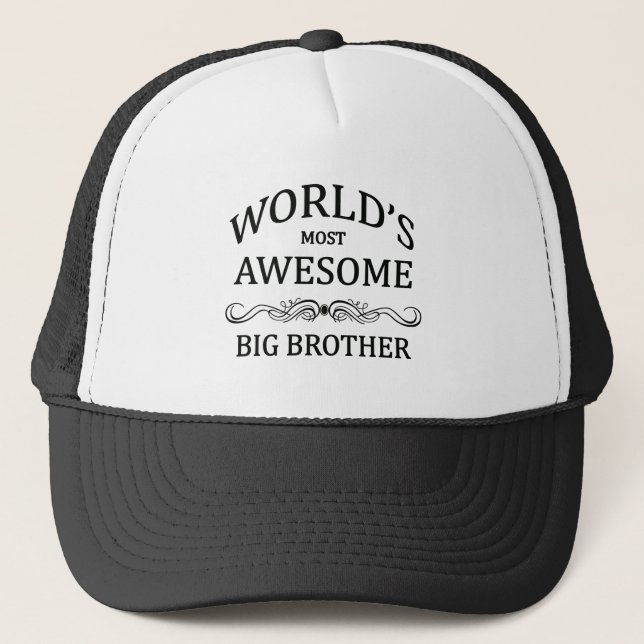 World's Most Awesome Big Brother Trucker Hat (Front)