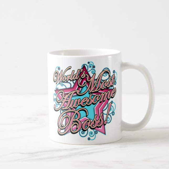 Worlds Most Awesome Boss Coffee Mug (Right)