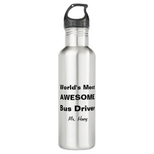 World's Most Awesome Bus Driver Personalized 710 Ml Water Bottle
