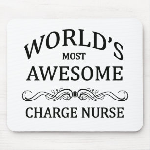 World's Most Awesome Charge Nurse Mouse Pad