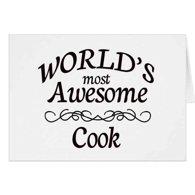 World's Most Awesome Cook (Front Horizontal)