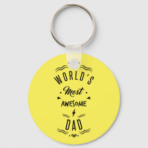 World's most awesome dad keychain