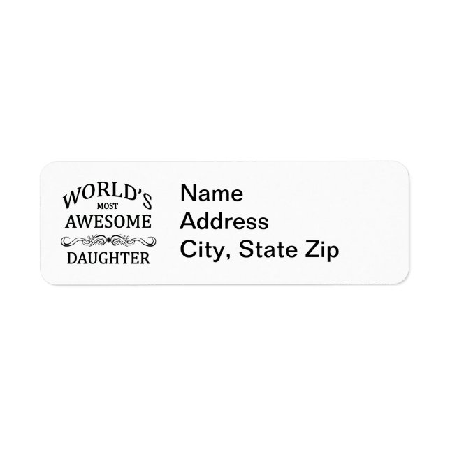 World's Most Awesome Daughter (Front)