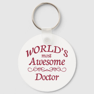 World's Most Awesome Doctor Keychain