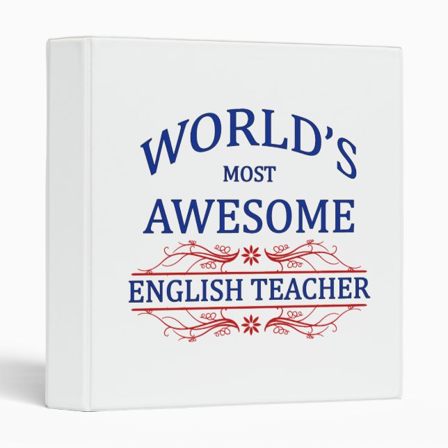 World's Most Awesome English Teacher Binder (Front/Spine)