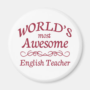 World's Most Awesome English Teacher Magnet