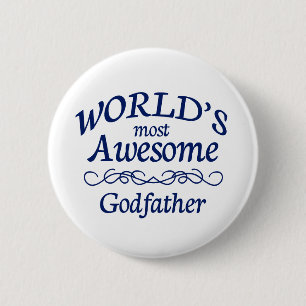 World's Most Awesome Godfather 2 Inch Round Button