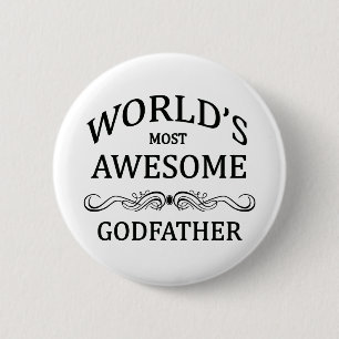 World's Most Awesome Godfather 2 Inch Round Button
