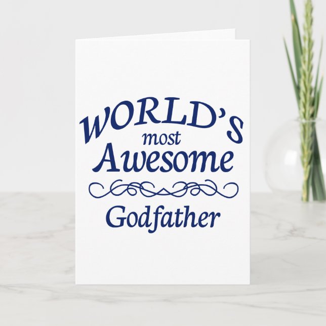 World's Most Awesome Godfather Card (Front)
