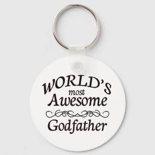 World's Most Awesome Godfather Keychain