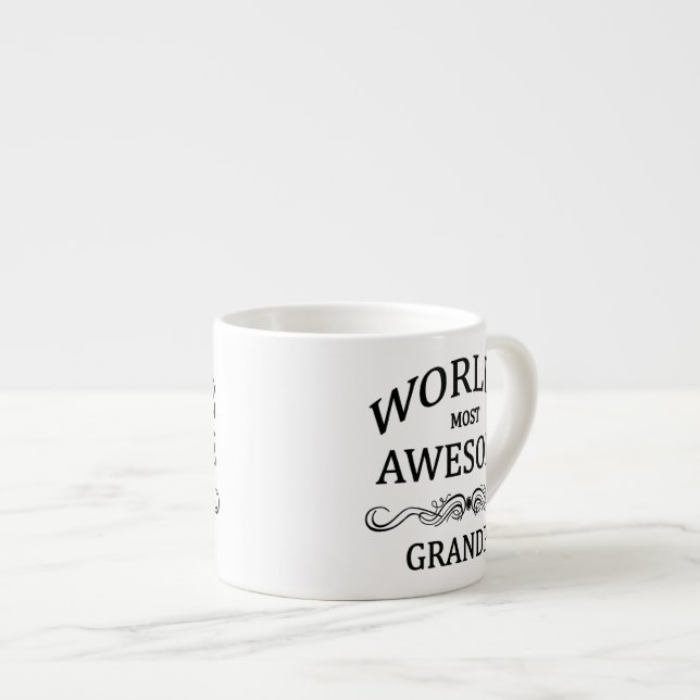 World's Most Awesome Grandpa Espresso Cup (Front Right)