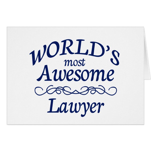 World's Most Awesome Lawyer (Front Horizontal)