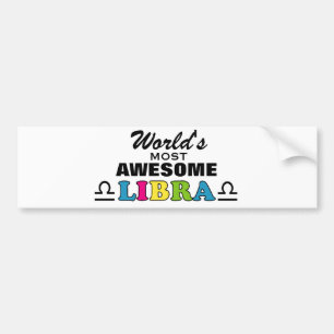 World's Most Awesome Libra Bumper Sticker