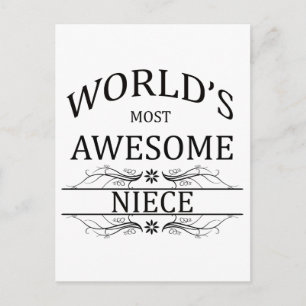 World's Most Awesome Niece Postcard