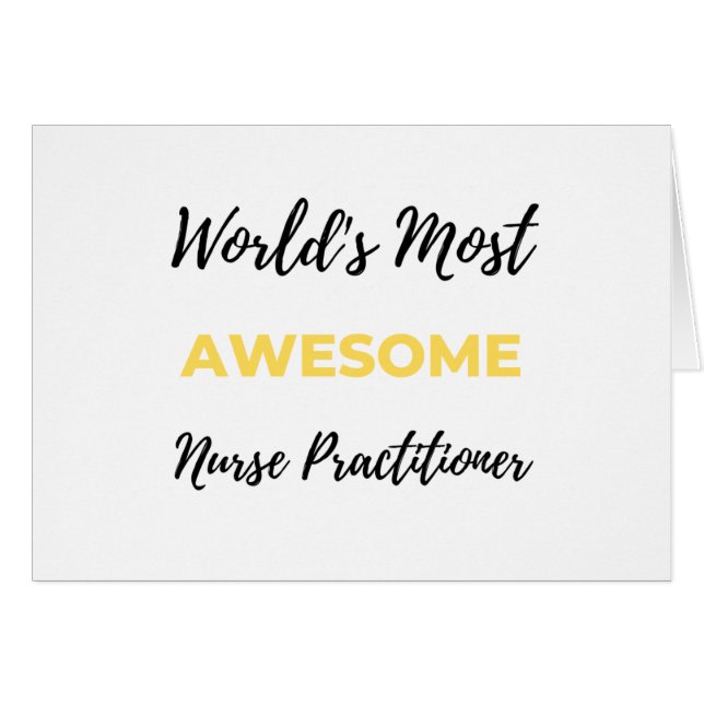 World's Most Awesome Nurse Practitioner 2 (Front Horizontal)