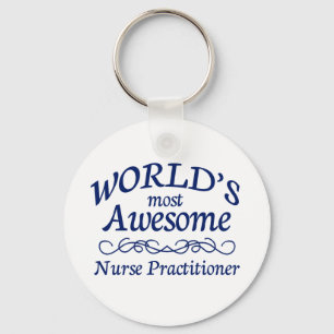World's Most Awesome Nurse Practitioner Keychain