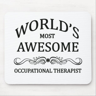 World's Most Awesome Occupational Therapist Mouse Pad