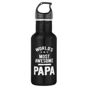 World's Most Awesome Papa Father Gift 532 Ml Water Bottle
