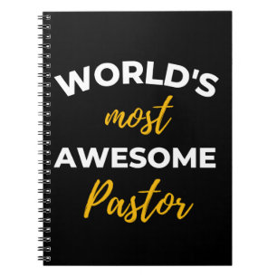 World's Most Awesome Pastor Notebook