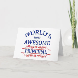 World's Most Awesome Principal Card