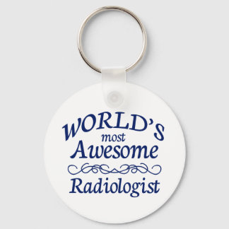 World's Most Awesome Radiologist Keychain