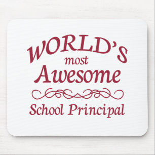 World's Most Awesome School Principal Mouse Pad