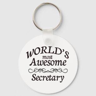 World's Most Awesome Secretary Keychain