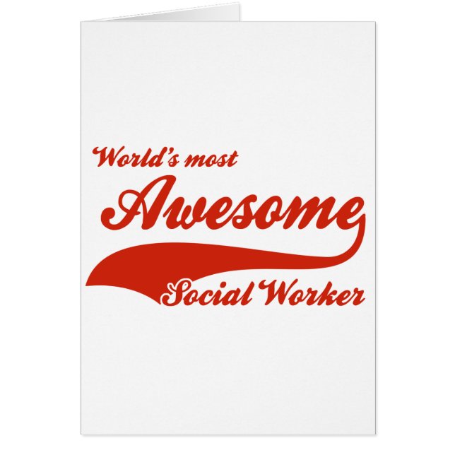 World's Most Awesome social worker (Front)
