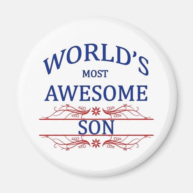 World's Most Awesome Son Magnet (Front)