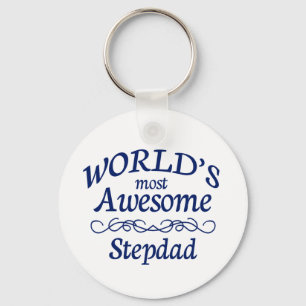 World's Most Awesome Stepdad Keychain