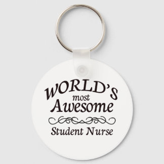World's Most Awesome Student Nurse Keychain