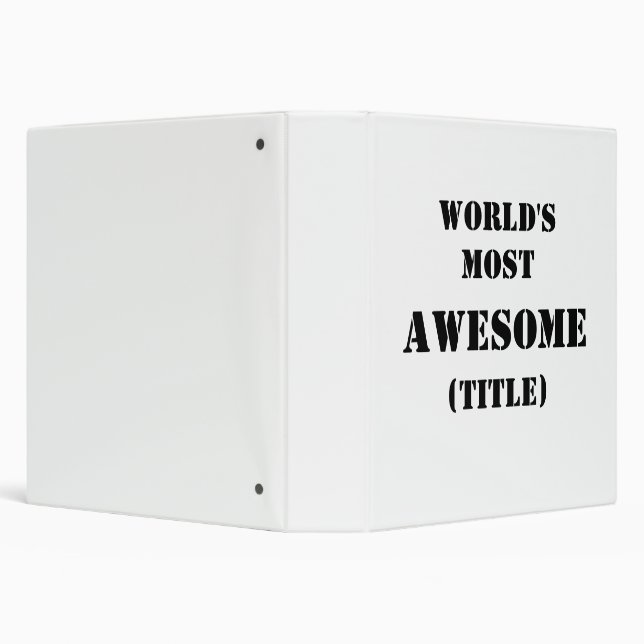 WORLD'S MOST AWESOME (TITLE) BINDER (Background)