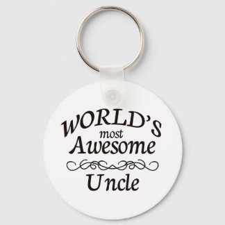 World's Most Awesome Uncle Keychain