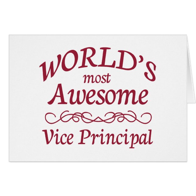 World's Most Awesome Vice Principal (Front Horizontal)