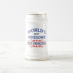 World's Most Awesome Vice-Principal Beer Stein