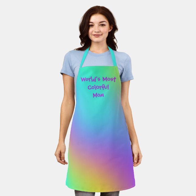 World's Most Colourful Mom Apron (Worn)