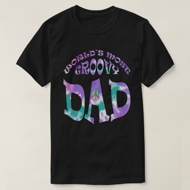 Worlds Most Groovy Dad Pastel T-Shirt (Design Front)