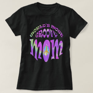 Worlds Most Groovy Mom Pastel T-Shirt