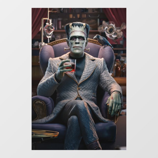 World's Most Interesting Man, Frankenstein Monster Window Cling (Sheet)